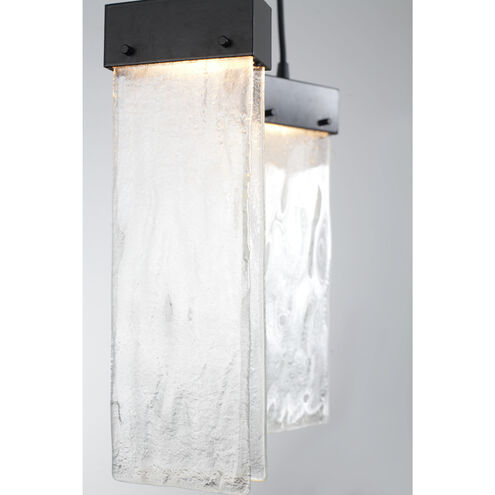 Parallel LED 18.6 inch Novel Brass Chandelier Ceiling Light in Smoke Granite, 2700K LED, Round Multi-Port