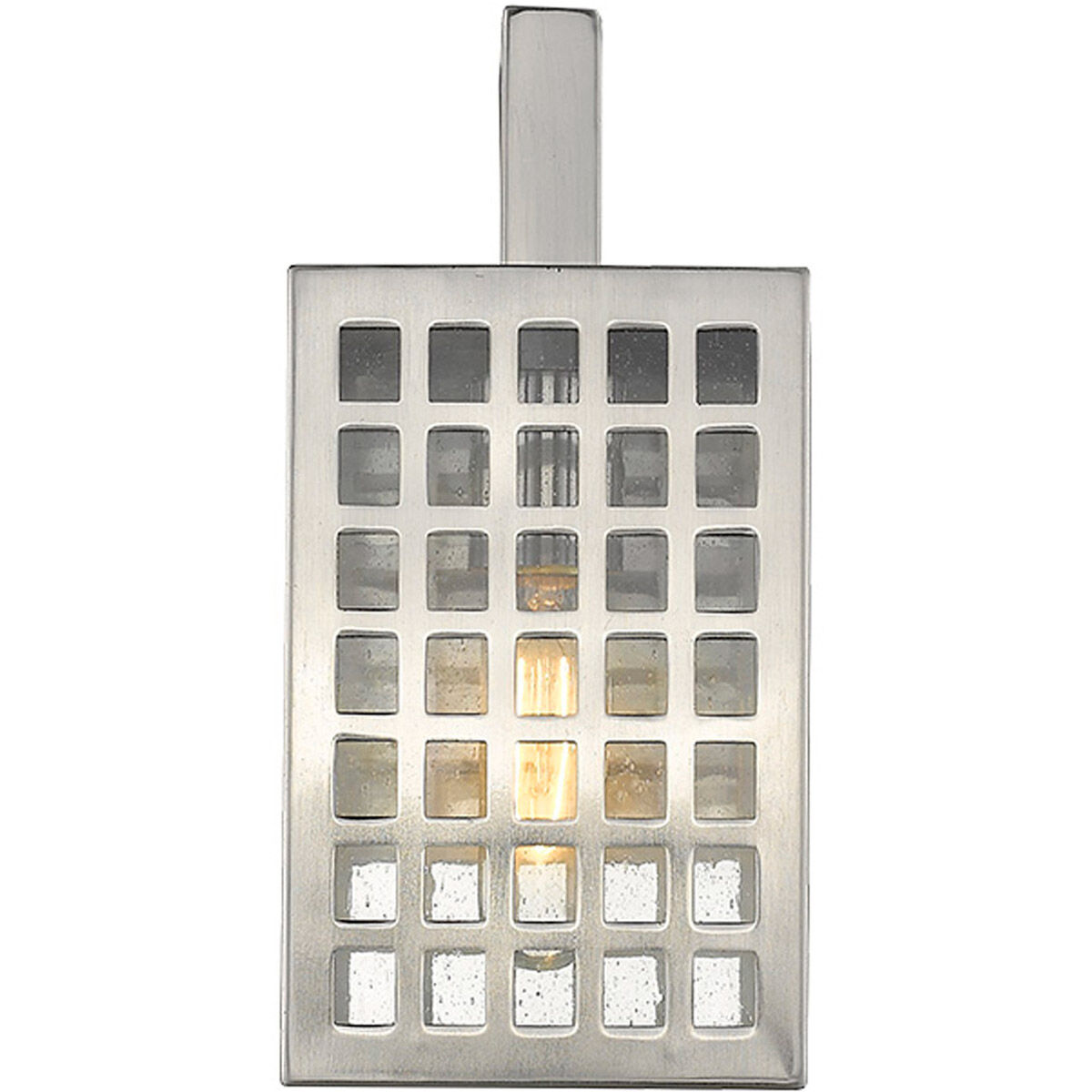 Letzel 1 Light 11 inch Satin Nickel Exterior Wall Mount