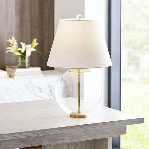 AERIN Morton 24.5 inch 100.00 watt Clear Glass Table Lamp Portable Light