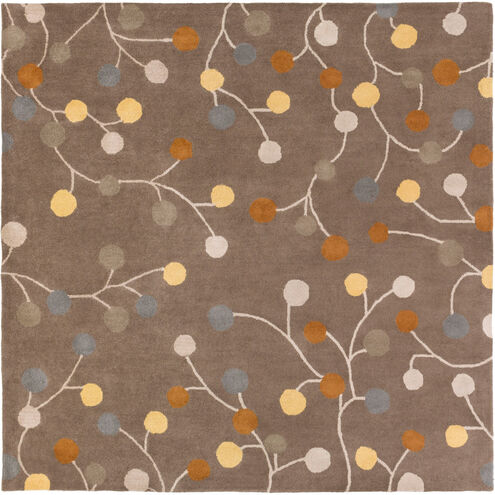 Athena 117 X 117 inch Gray and Yellow Area Rug, Wool