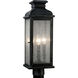 Sean Lavin Pediment 3 Light 20.13 inch Dark Weathered Zinc Outdoor Post Lantern