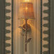Farini 1 Light 5.91 inch Vintage Brass and Rattan Shade Wall Lamp Wall Light
