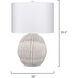 Lunar 25.5 inch 150.00 watt Matte White Porcelain Table Lamp Portable Light