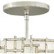Farrah LED 16 inch Silver Leaf Foyer Light Ceiling Light, Pendant/Semi-Flush Mount