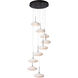 Clouds 9 Light 23.3 inch Oil Rubbed Bronze Pendant Ceiling Light