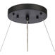 Fantania 4 Light 18 inch Matte Black Chandelier Ceiling Light