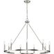 Gilliam 9 Light 35.5 inch Brushed Nickel Chandelier Ceiling Light