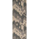 Jewel Tone 96 X 30 inch Khaki, Medium Gray, Charcoal Rug