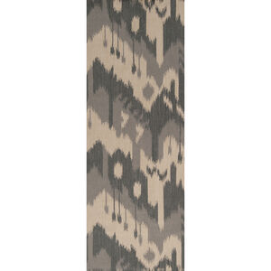 Jewel Tone 96 X 30 inch Khaki, Medium Gray, Charcoal Rug