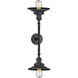 Franklin Restoration Railroad LED 18 inch Matte Black Bath Vanity Light Wall Light, Franklin Restoration