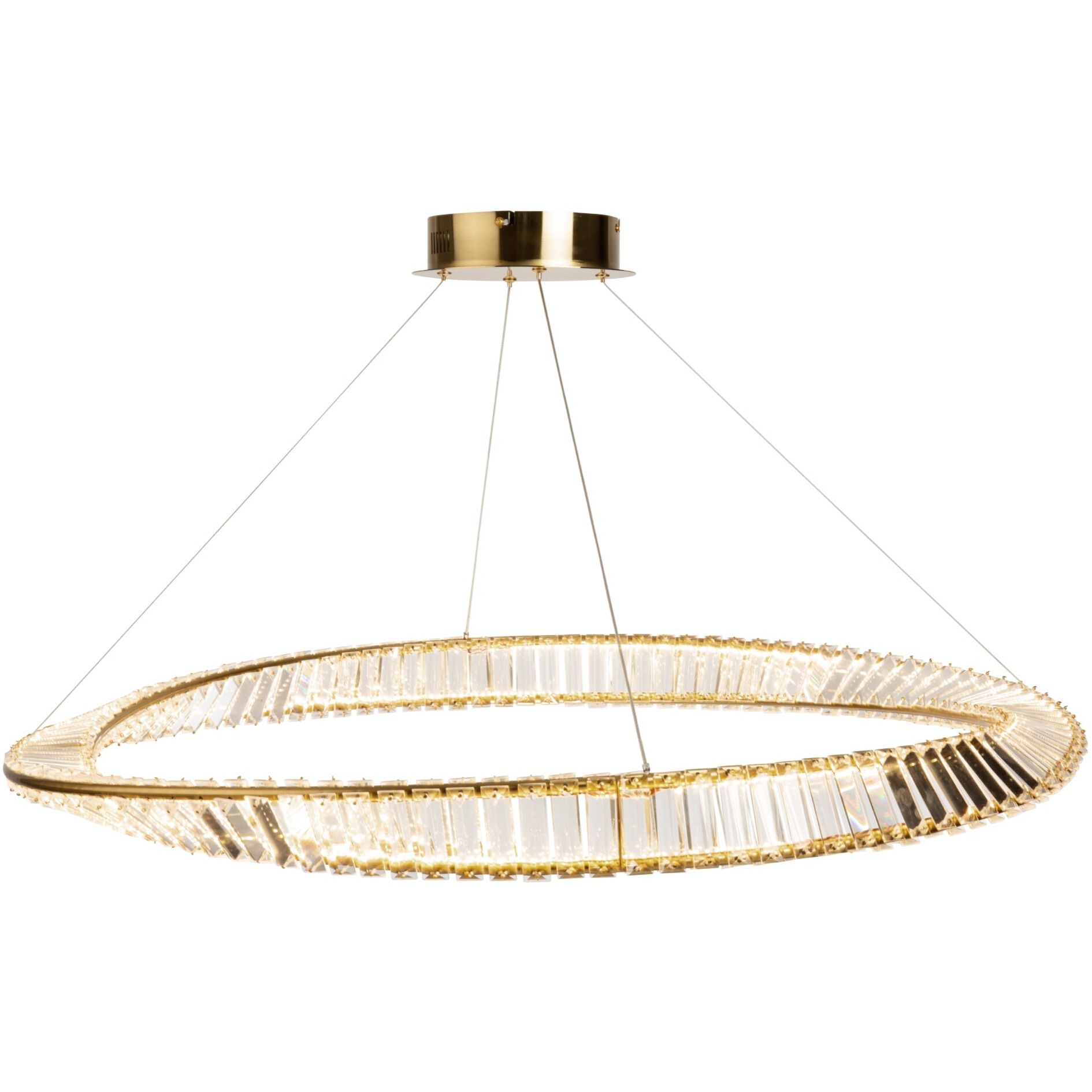 Stella LED 39.5 inch Brushed Brass Pendant Ceiling Light
