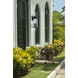 Tiberius 6 Light 34 inch Black Outdoor Wall Light