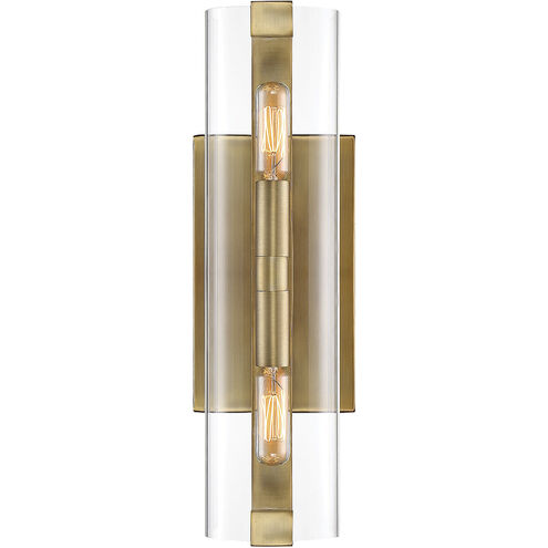 Winfield 2 Light 4.5 inch Warm Brass Wall Sconce Wall Light, Essentials