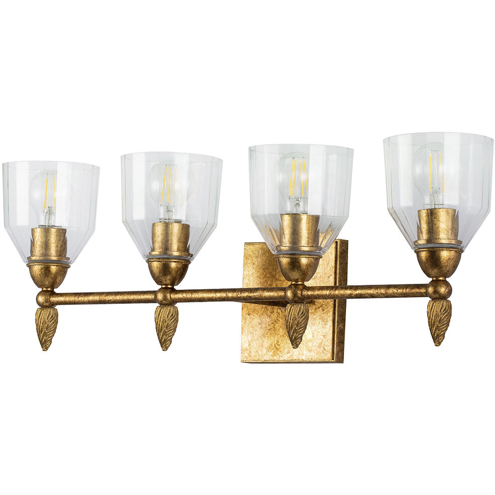 Felice 4 Light 30 inch Gold Bath/Vanity Wall Light
