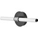 Kai LED 16.75 inch Black with Chrome accents Bath Light Wall Light, Linear