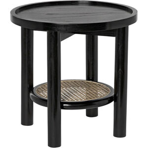 Hide Away 19.5 X 19.5 inch Charcoal Black Side Table