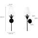 Primrose Indoor Wall Sconce Wall Light in Matte Black