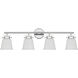 Kaden 4 Light 34 inch Polished Chrome Bathroom Vanity Light Wall Light, Essentials