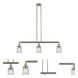 Franklin Restoration Small Canton LED 38.5 inch Brushed Satin Nickel Island Light Ceiling Light in Seedy Glass, Franklin Restoration