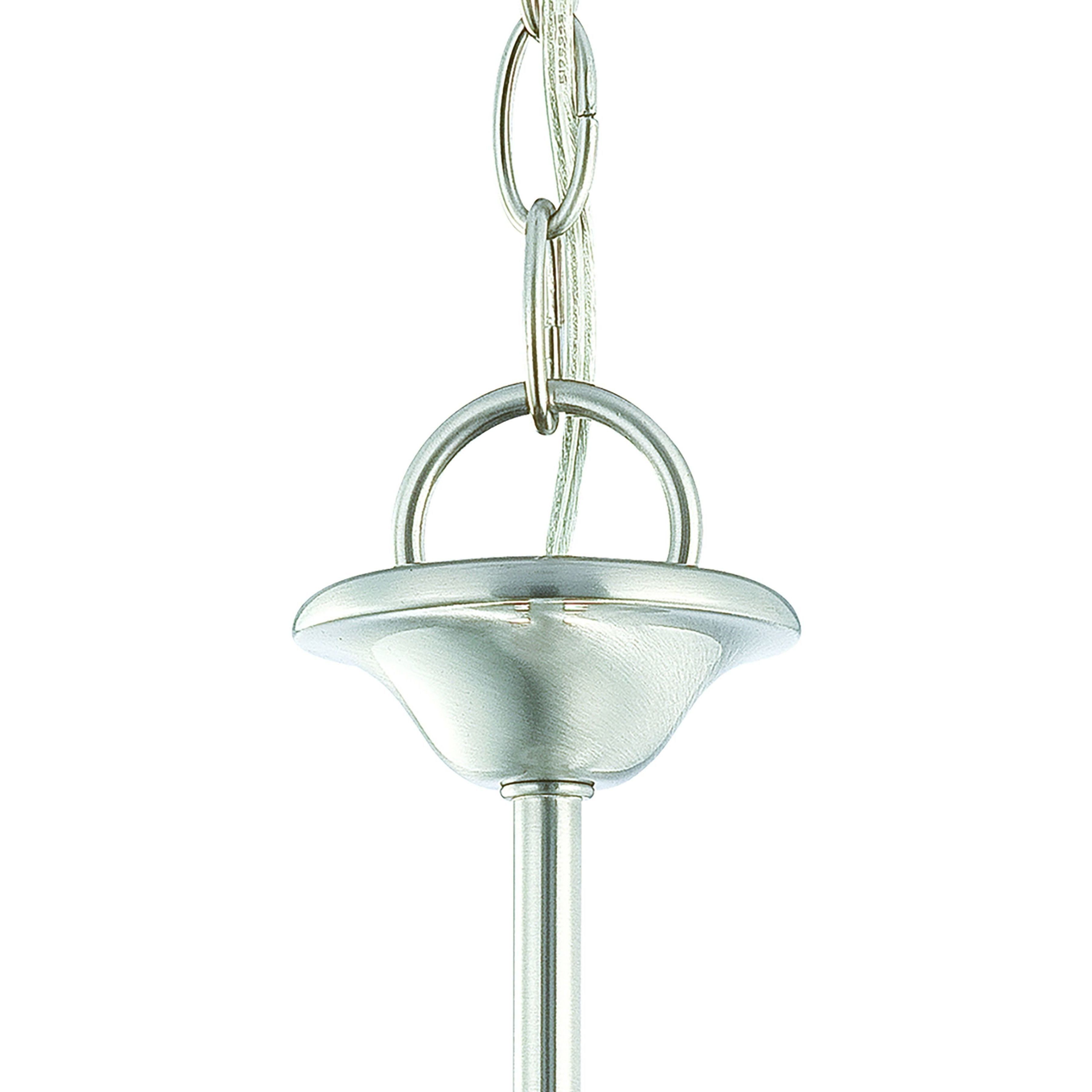 Bella 1 Light 7.25 inch Brushed Nickel Mini Pendant Ceiling Light