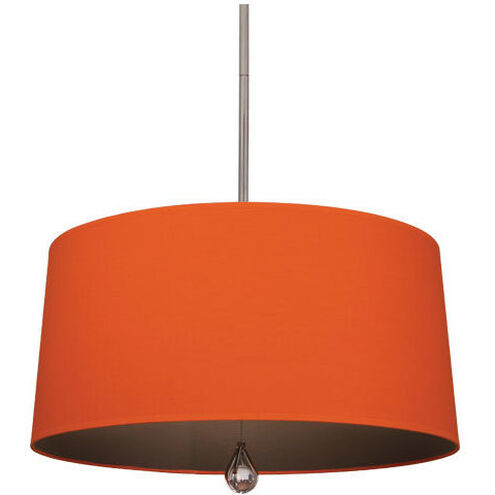 Williamsburg Custis 3 Light 15 inch Polished Nickel Pendant Ceiling Light in William Of Orange With Revolutionary Storm