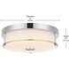Kolson 1 Light 12 inch Chrome Flush Mount Ceiling Light