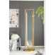 Full 78.7 X 18.1 inch Gold Mirror