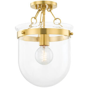 Dunbar 1 Light 10.50 inch Semi-Flush Mount