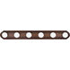 Alice 6 Light 36 inch Burnished Bronze Vanity Light Wall Light