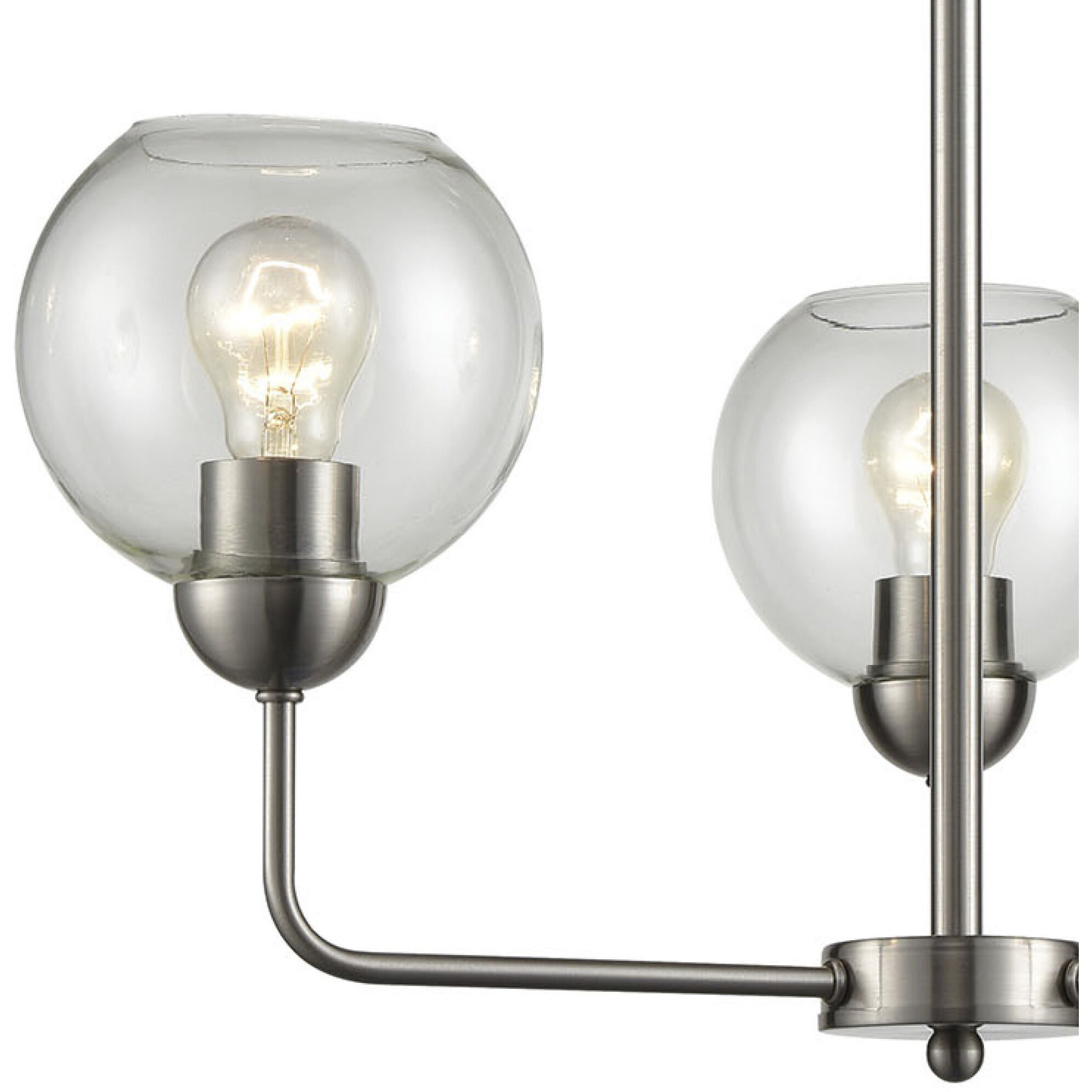 Astoria 3 Light 23 inch Brushed Nickel Chandelier Ceiling Light