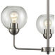 Astoria 3 Light 23 inch Brushed Nickel Chandelier Ceiling Light