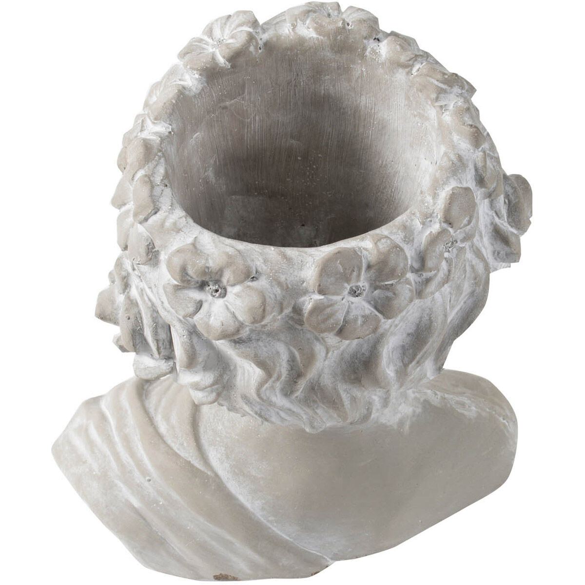 Garden Whitewash Stone Planter