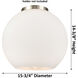 Ballston Athens 3 Light 15.75 inch Brushed Satin Nickel Statement Pendant Ceiling Light in Incandescent, Seedy