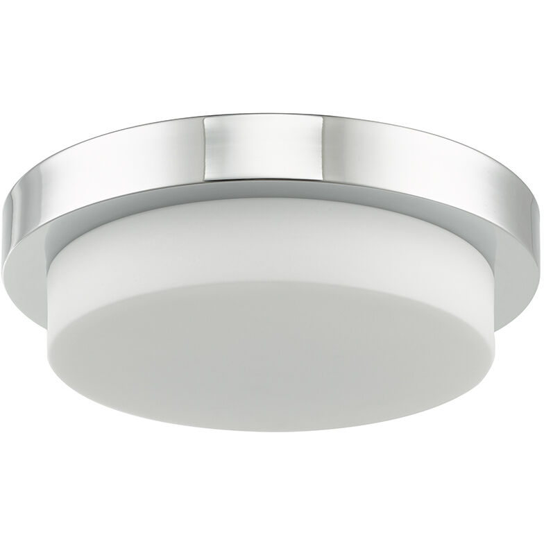 Step LED 12.8 inch Chrome Flush Mount Ceiling Light
