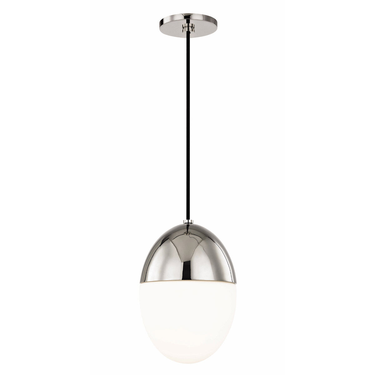 Orion 1 Light 10 inch Polished Nickel Pendant Ceiling Light