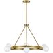Orla LED 24 inch Lacquered Brass Chandelier Ceiling Light