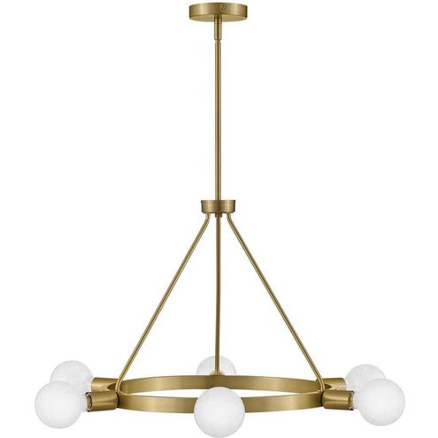 Orla LED 24 inch Lacquered Brass Chandelier Ceiling Light