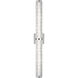 Sean Lavin Cutler LED 36 inch Chrome Vanity Light Wall Light in Clear Staggered Rock