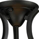 Lagoon 2 Light 15 inch Matte Black Semi Flush Mount Ceiling Light