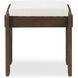 Ashby 19 inch Dark Brown Accent Stool