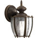 Zachriel 1 Light 10 inch Antique Bronze Outdoor Wall Lantern, Small