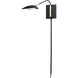 Scan LED Black and Satin Brass Wall Sconce Wall Light