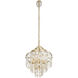 Kalani 9 Light 42 inch French Gold Linear Pendant Ceiling Light, Smithsonian Collaboration