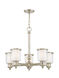 Middlebush 5 Light 25 inch Polished Nickel Chandelier Ceiling Light