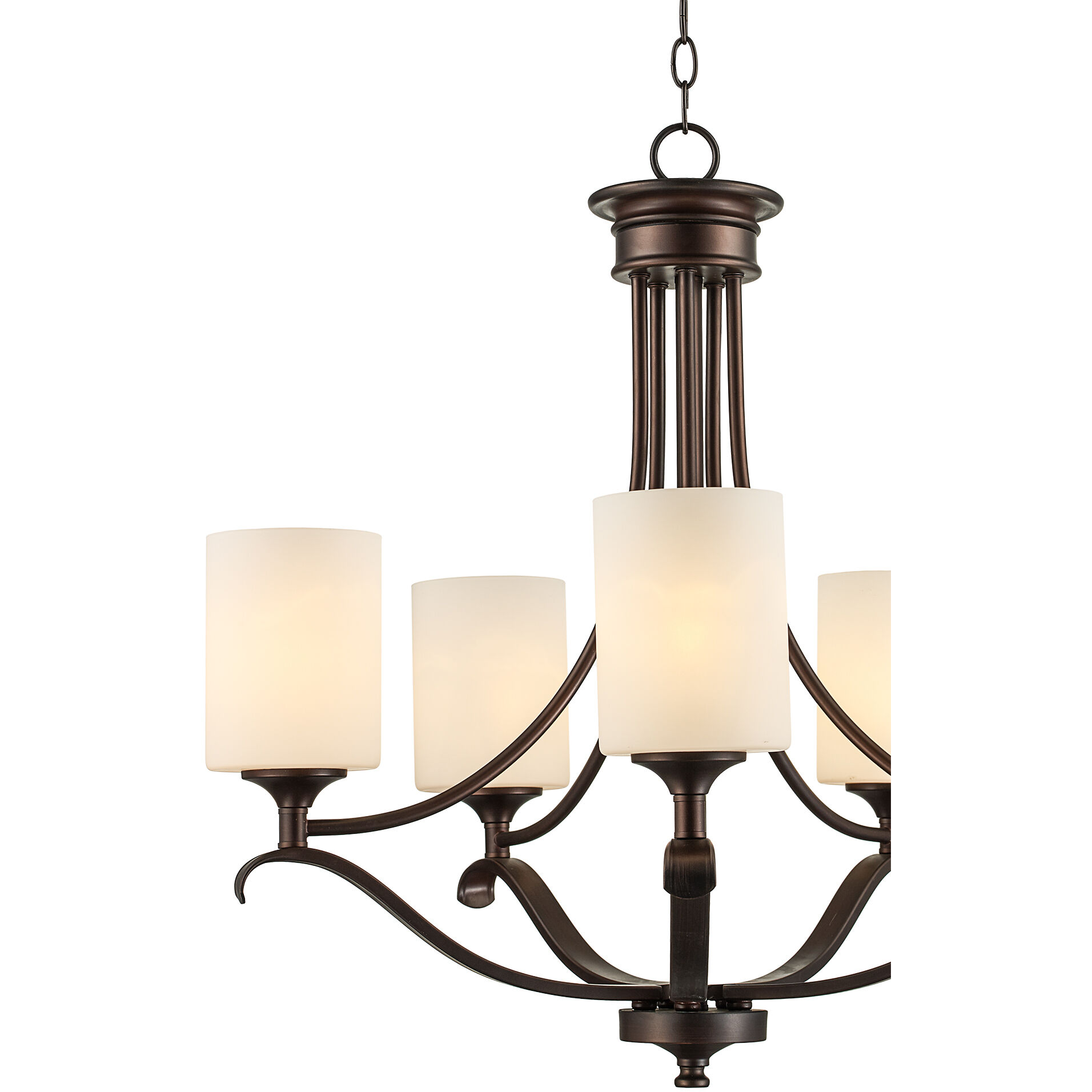 Ballard 5 Light 28 inch Rubbed Oil Bronze Chandelier Ceiling Light