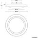 Saturno LED 19.75 inch Beige Travertine and Aged Brass Flush Mount Ceiling Light