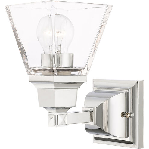 Mission 1 Light 5 inch Polished Chrome Sconce Wall Light