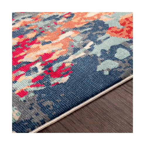Chippewa 94 X 35 inch Bright Red/Navy/Saffron/Burnt Orange/Teal/Taupe Rugs, Runner