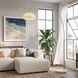 Morelli 92 inch 14 watt Satin Nickel and White Arc Floor Lamp Portable Light