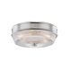 Lacey 2 Light 10 inch Polished Nickel Flush Mount Ceiling Light
